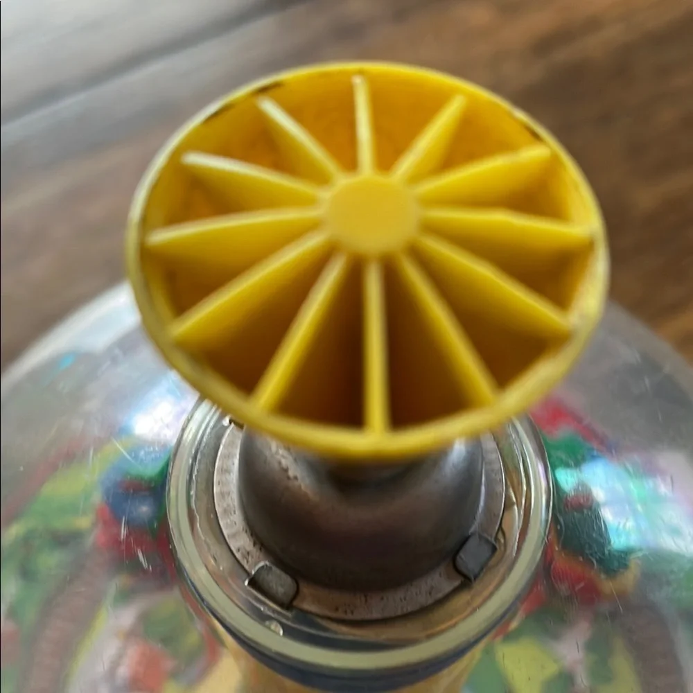 Vintage Plastic SPINNER TOY, Spinner Train Toy, USSR, 1980s